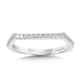 Curved Diamond Wedding Band